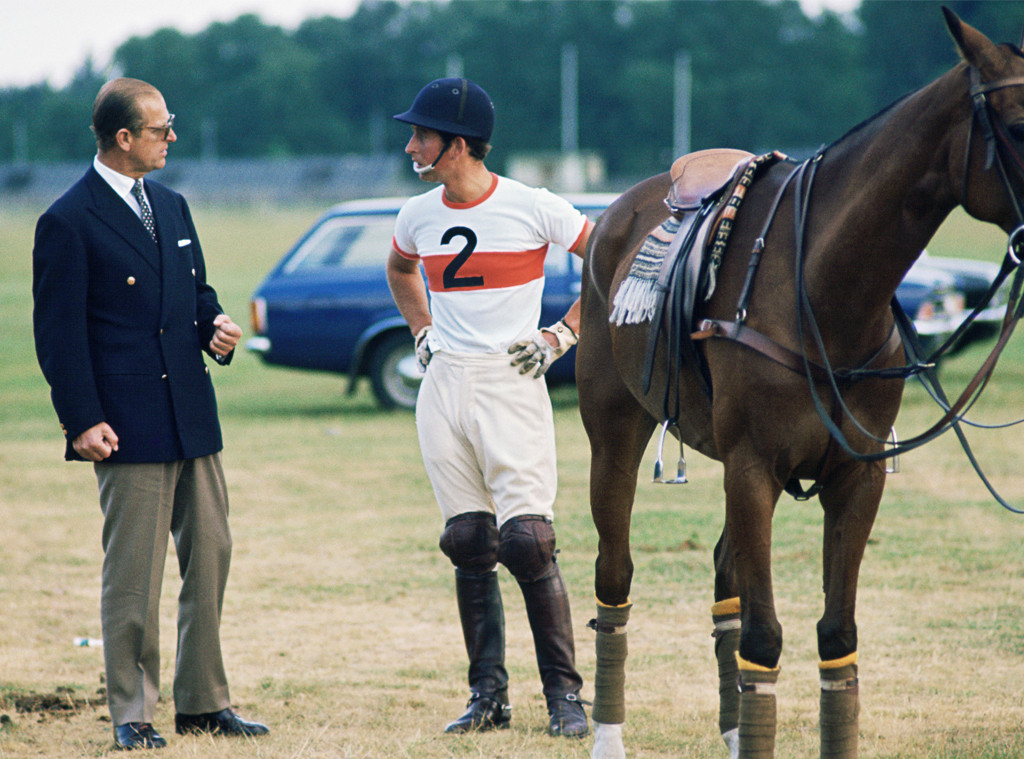 Prince Philip, Prince Charles, 1975 Prince Philip, Prince Charles, 1975